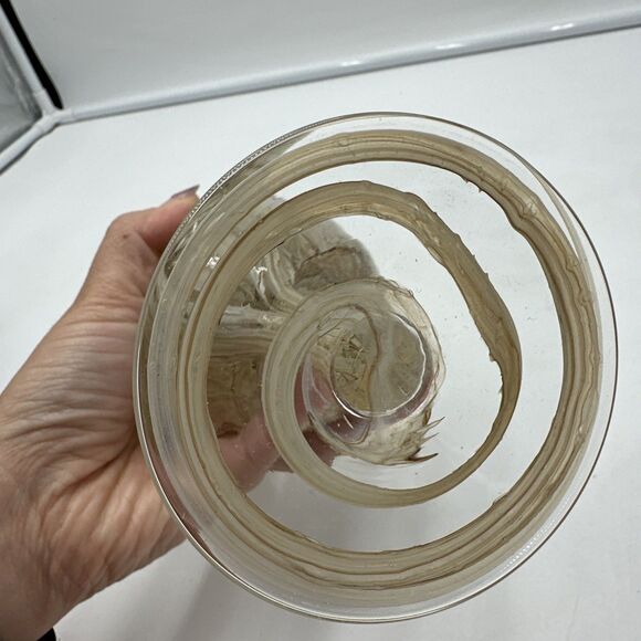 Jozefina Krosno Art Glass Oil Lamp Sculpture Handblown 8” - Picture 3 of 7